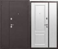 Дверь входная металлическая Тайга 7 см Медный антик/Белый клён 