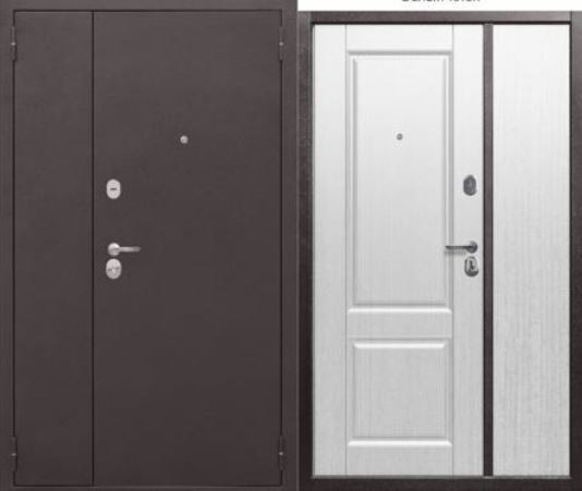 Дверь входная металлическая Тайга 7 см Белый клён 